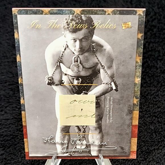 Authentic Harry Houdini Handwriting Relic Piece of History Amazing Escape Artist - Picture 1 of 3